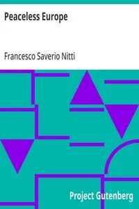 Peaceless Europe — Francesco Saverio Nitti cover