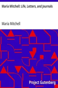 Maria Mitchell: Life, Letters, and Journals cover