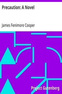 Precaution: A Novel — James Fenimore Cooper cover