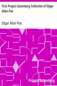 First Project Gutenberg Collection of Edgar Allan Poe — Edgar Allan Poe cover