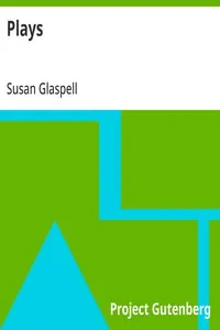 Plays — Susan Glaspell cover