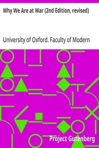Why We Are at War (2nd Edition, revised) — University of Oxford. Faculty of Modern History cover