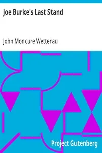 Joe Burke's Last Stand — John Moncure Wetterau cover
