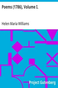 Poems (1786), Volume I. — Helen Maria Williams cover