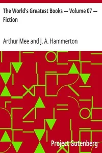 The World's Greatest Books — Volume 07 — Fiction — Anonymous cover