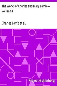 The Works of Charles and Mary Lamb — Volume 4: Poems and Plays cover