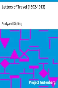 Letters of Travel (1892-1913) — Rudyard Kipling cover