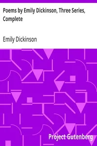 Poems by Emily Dickinson, Three Series, Complete — Emily Dickinson cover