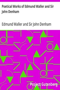 Poetical Works of Edmund Waller and Sir John Denham — Edmund Waller cover