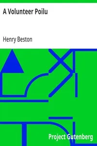 A Volunteer Poilu — Henry Beston cover