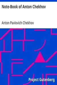 Note-Book of Anton Chekhov — Anton Pavlovich Chekhov cover