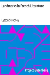Landmarks in French Literature — Lytton Strachey cover