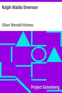 Ralph Waldo Emerson — Oliver Wendell Holmes cover