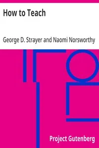 How to Teach — George D. (George Drayton) Strayer cover