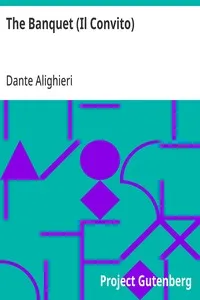 The Banquet (Il Convito) — Dante Alighieri cover