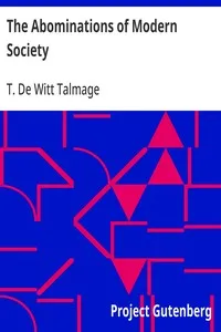 The Abominations of Modern Society — T. De Witt (Thomas De Witt) Talmage cover