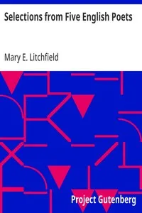 Selections from Five English Poets — Anonymous cover