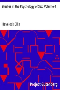 Studies in the Psychology of Sex, Volume 4: Sexual Selection In Man — Havelock Ellis cover