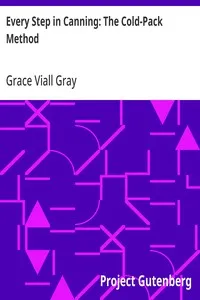 Every Step in Canning: The Cold-Pack Method — Grace Viall Gray cover