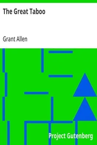 The Great Taboo — Grant Allen cover