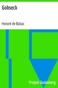Gobseck — Honoré de Balzac cover