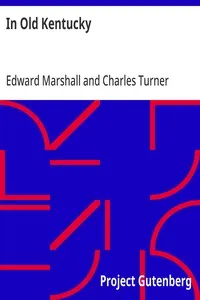 In Old Kentucky — Edward Marshall cover