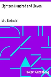 Eighteen Hundred and Eleven — Mrs. (Anna Letitia) Barbauld cover