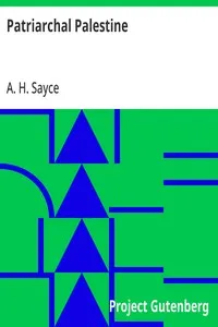 Patriarchal Palestine — A. H. (Archibald Henry) Sayce cover
