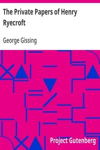 The Private Papers of Henry Ryecroft — George Gissing cover