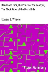 Deadwood Dick, the Prince of the Road; or, The Black Rider of the Black Hills — Edward L. (Edward Lytton) Wheeler cover