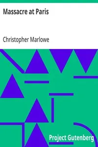 Massacre at Paris — Christopher Marlowe cover