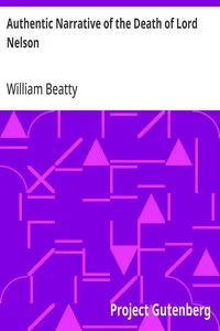 Authentic Narrative of the Death of Lord Nelson — William Beatty cover