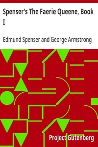 Spenser's The Faerie Queene, Book I — Edmund Spenser cover