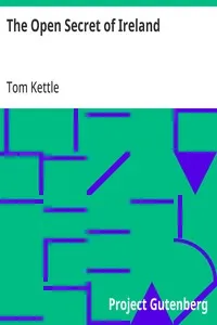 The Open Secret of Ireland — Tom Kettle cover