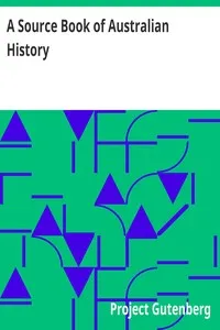 A Source Book of Australian History — Anonymous cover