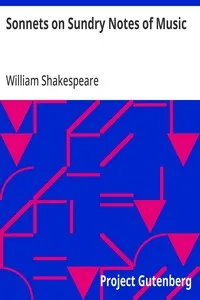 Sonnets on Sundry Notes of Music — William Shakespeare cover