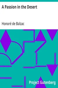 A Passion in the Desert — Honoré de Balzac cover