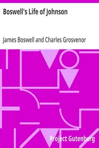 Boswell's Life of Johnson: Abridged and edited, with an introduction by Charles Grosvenor Osgood — James Boswell cover