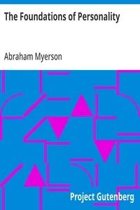 The Foundations of Personality cover