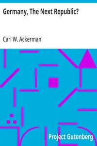 Germany, The Next Republic? cover