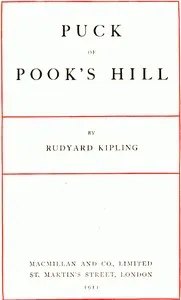 Puck of Pook's Hill — Rudyard Kipling cover