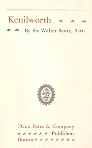 Kenilworth — Walter Scott cover