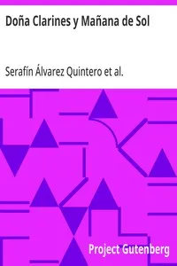 Doña Clarines y Mañana de Sol — Serafín Álvarez Quintero cover