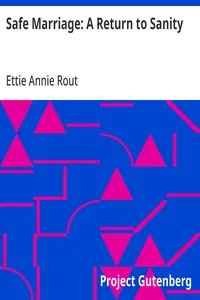 Safe Marriage: A Return to Sanity cover