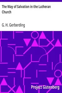The Way of Salvation in the Lutheran Church — G. H. (George Henry) Gerberding cover