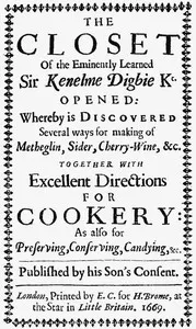The Closet of Sir Kenelm Digby Knight Opened — Kenelm Digby cover