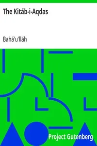 The Kitáb-i-Aqdas — Bahá'u'lláh cover