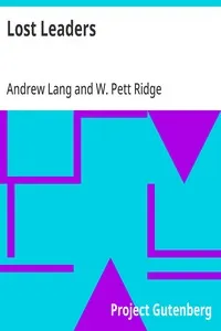 Lost Leaders — Andrew Lang cover