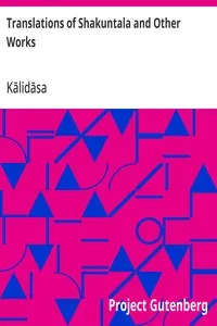 Translations of Shakuntala and Other Works — Kālidāsa cover