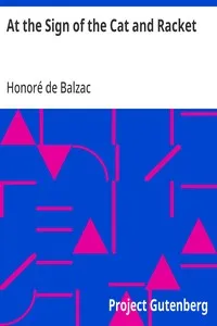 At the Sign of the Cat and Racket — Honoré de Balzac cover